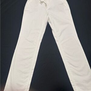 LOFT White Pants Women Size 8 Straight Leg Classic Summer Neutral